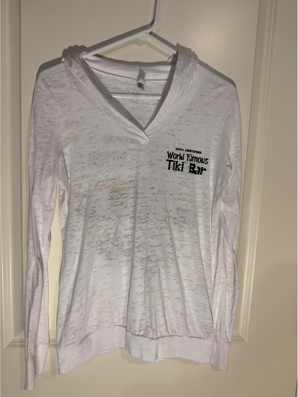 World Famous Tiki Bar Long Sleeve Hoodie - Large